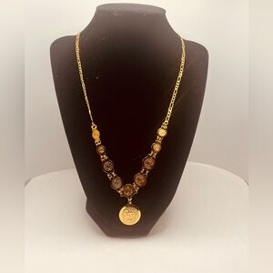 Gold plated necklace for women bohemian design